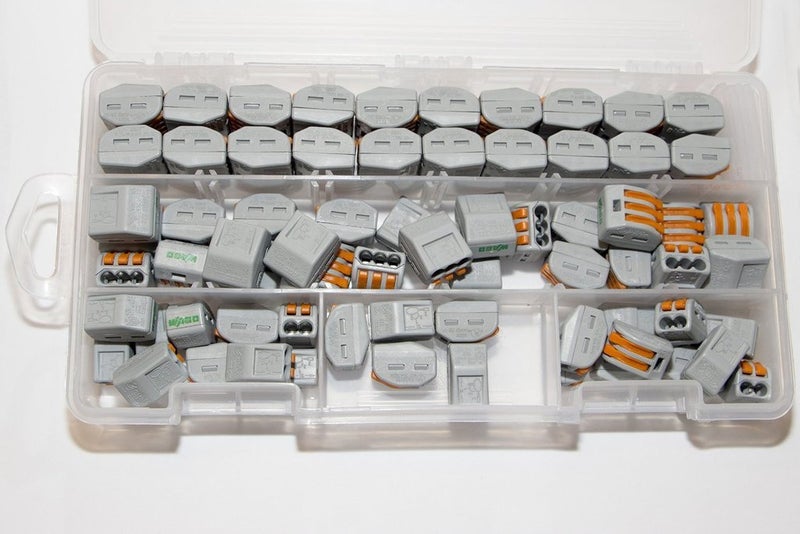 WAGO 222 Lever-Nuts 70pc Wire Connector Assortment Pack with Case - Image 3